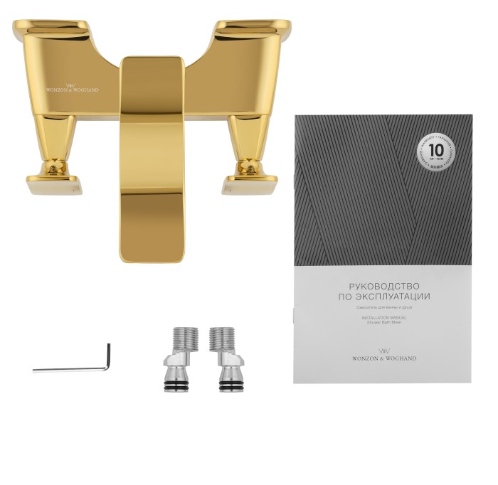 Смеситель для ванны, Wonzon & Woghand Shakespeare, WW-653101-DG цвет: золото